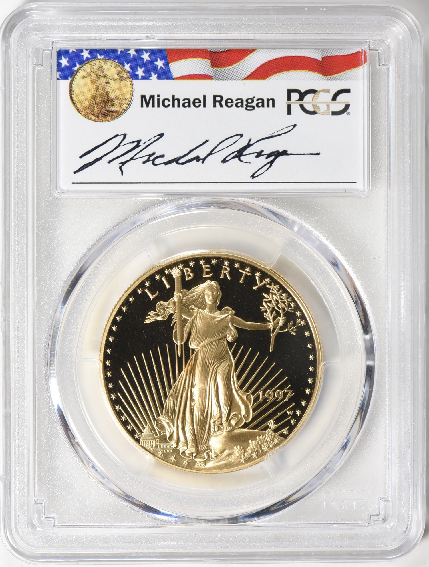 1997-W $5, $10, $25 and $50 Gold American Eagle Set Reagan Legacy