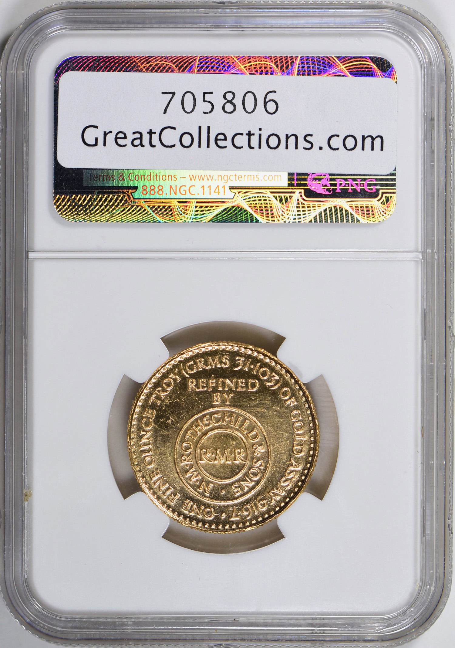 Morocco ND (1954) Gold 500 Dirhams N.M. Rothschild & Sons KM-X2