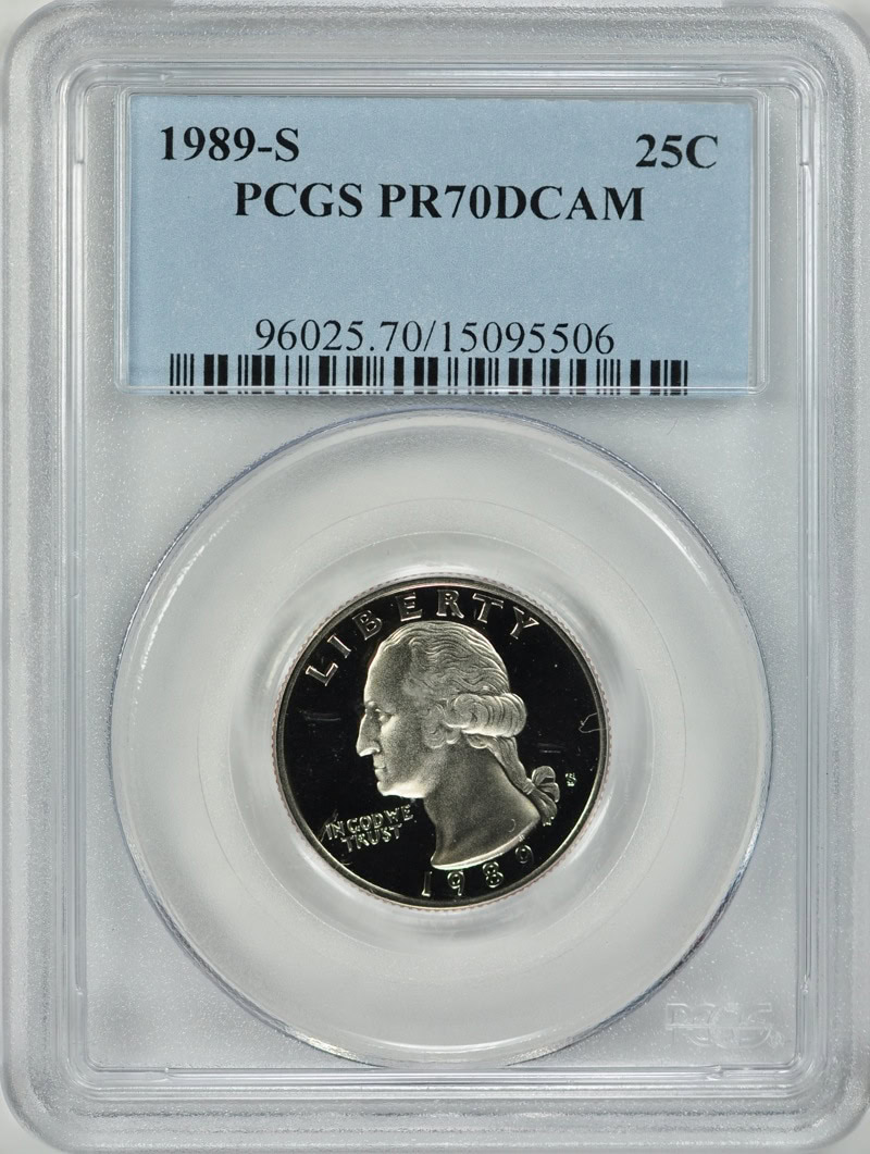 1989-S Washington Quarter PCGS Proof-70 DCAM (Item 7371