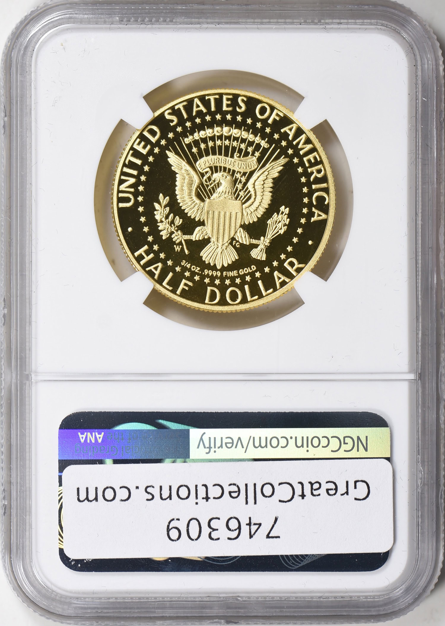 2014-W John F. Kennedy Gold Half Dollar 50th Anniversary. ANA