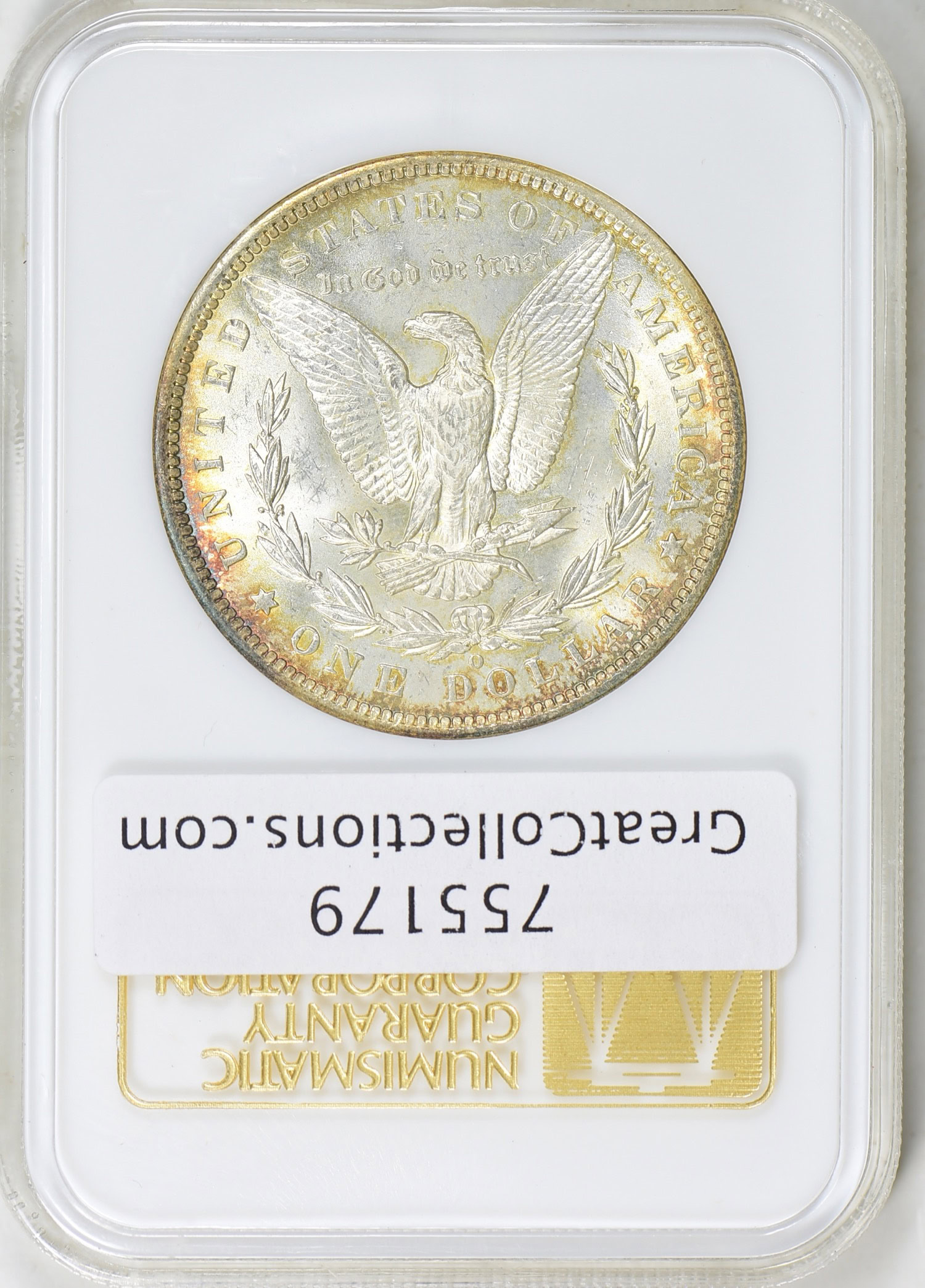 1885-O Morgan Silver Dollar NGC MS-63 (CAC Green) OH (Early White