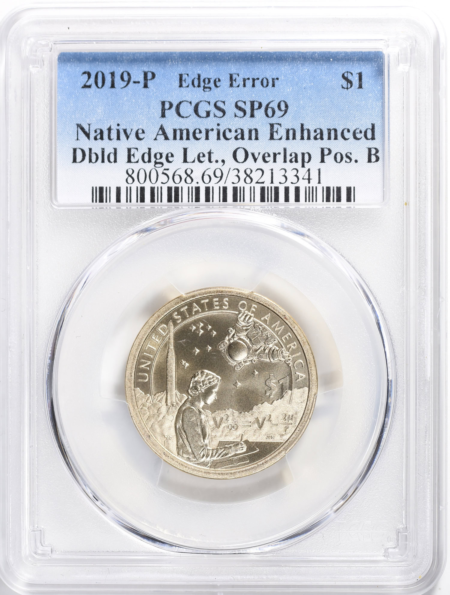 Mint Error 2019-P Sacagawea Dollar Native American Mary Ross