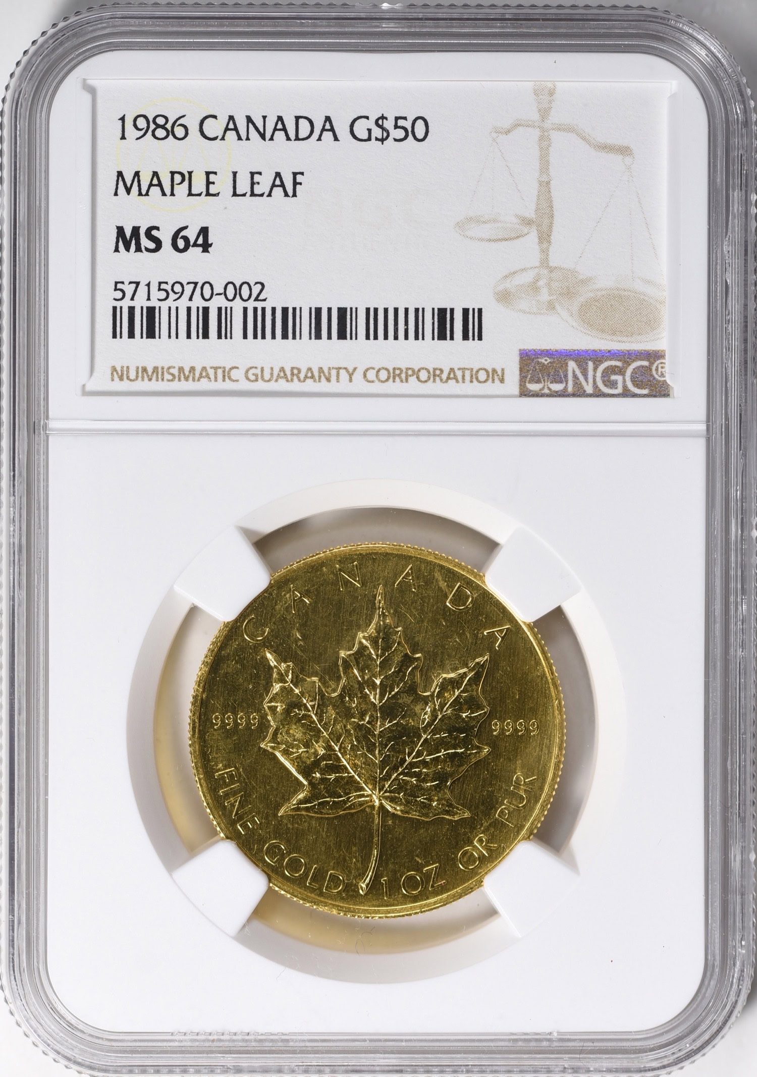 大人気 イーグル 金貨 初年発行 最高鑑定】1986 アメリカ 米国 50ドル ゴールド NGC PF70