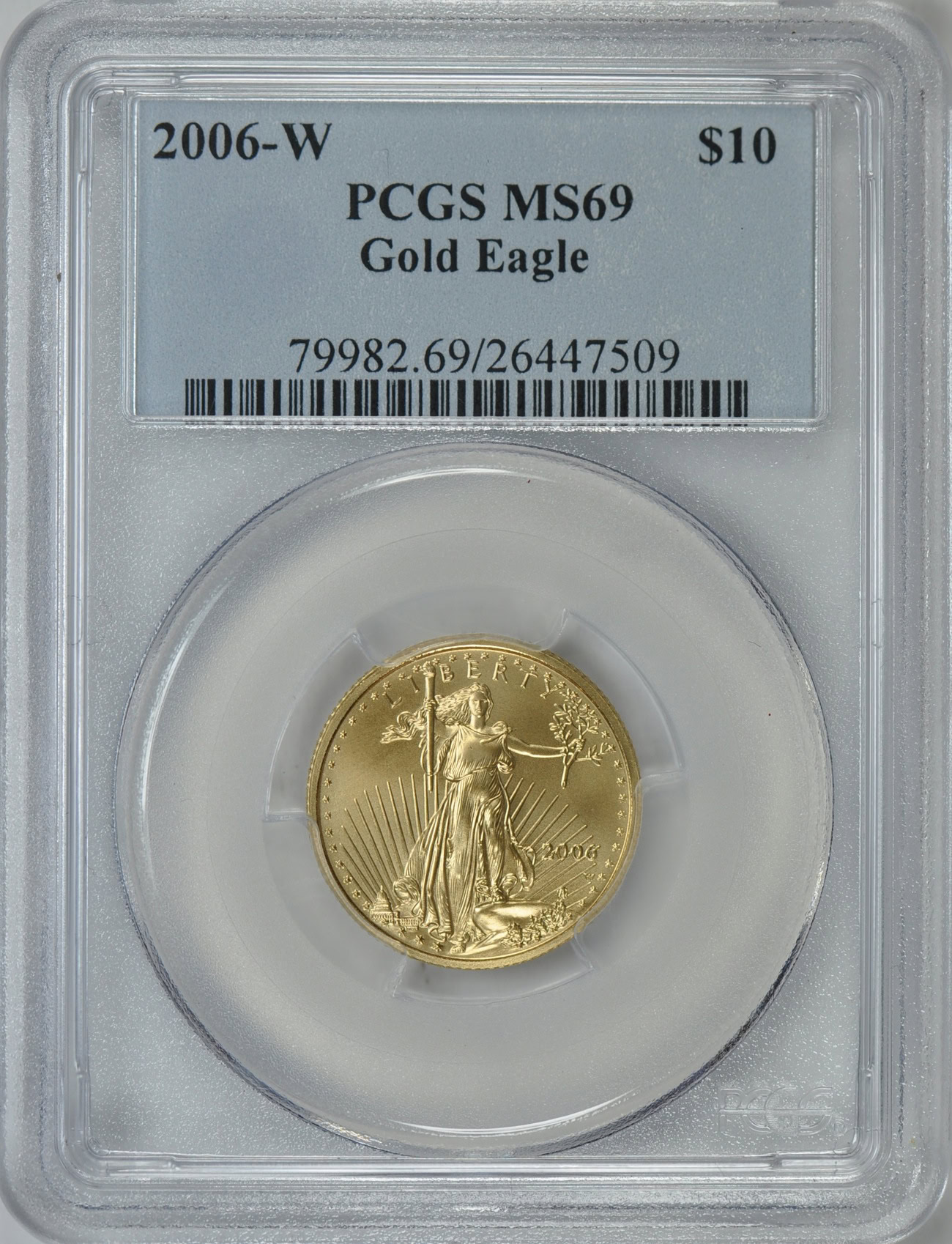 アメリカ イーグルコイン 銀貨 PCGS SP69 アメリカ PCGS MS69 2007-W 1