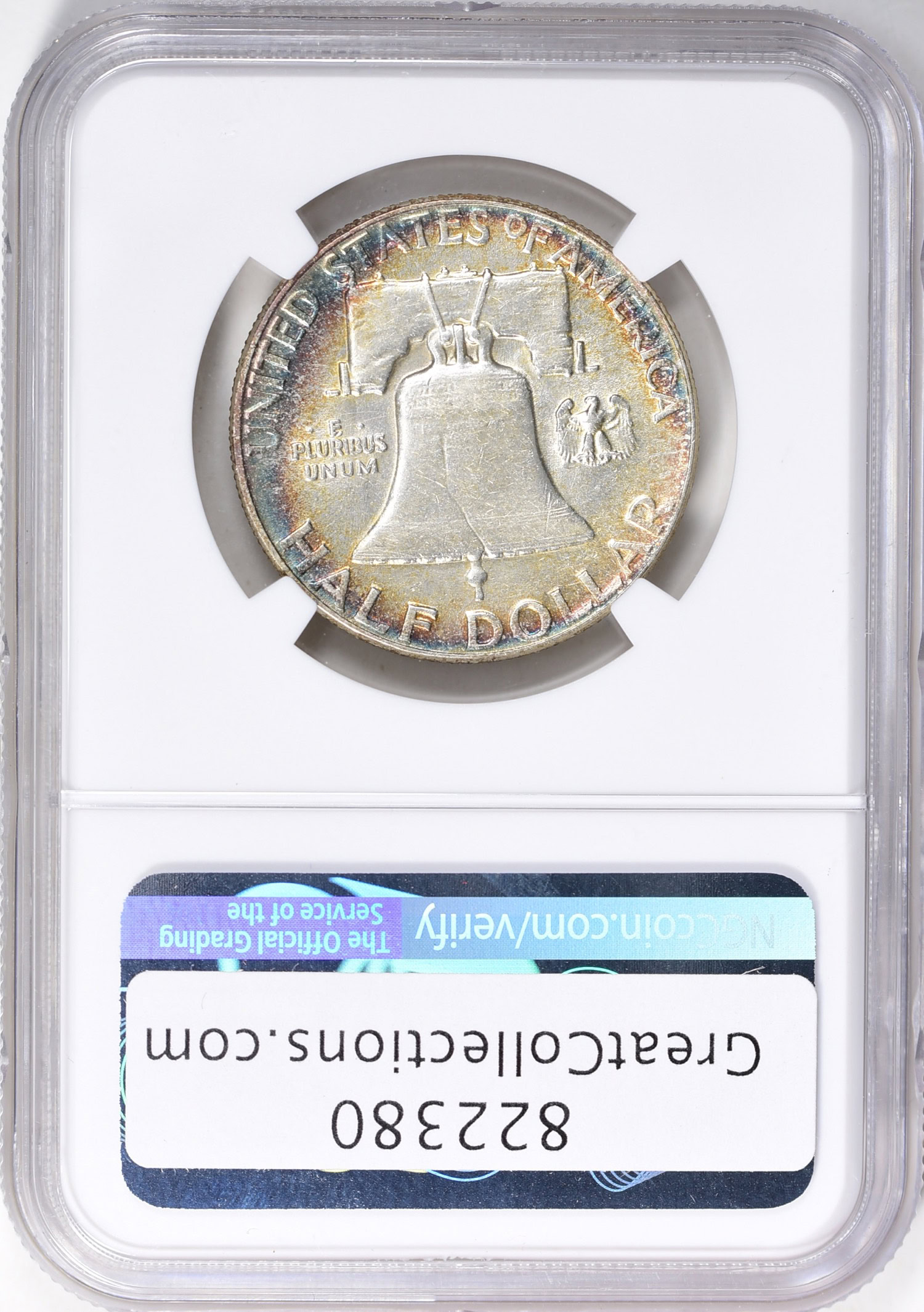 1955 Franklin Half Dollar NGC AU-58 (Toned) (Item 822380
