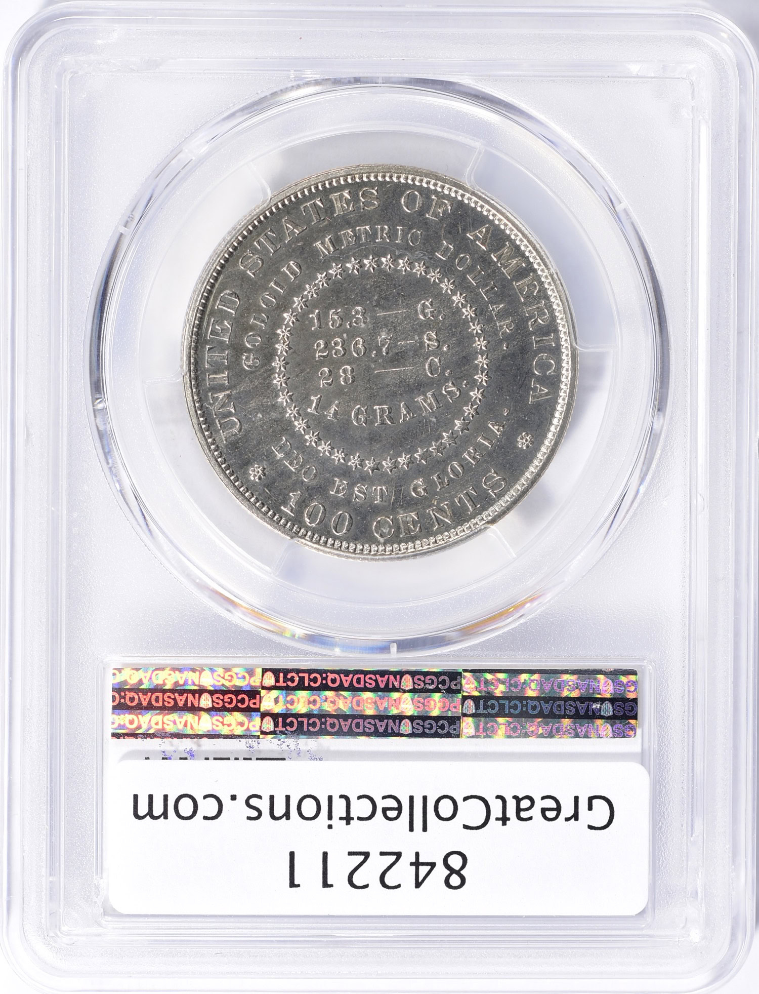 Pattern 1879 $1 J-1626 PCGS Proof-63 (Item 842211