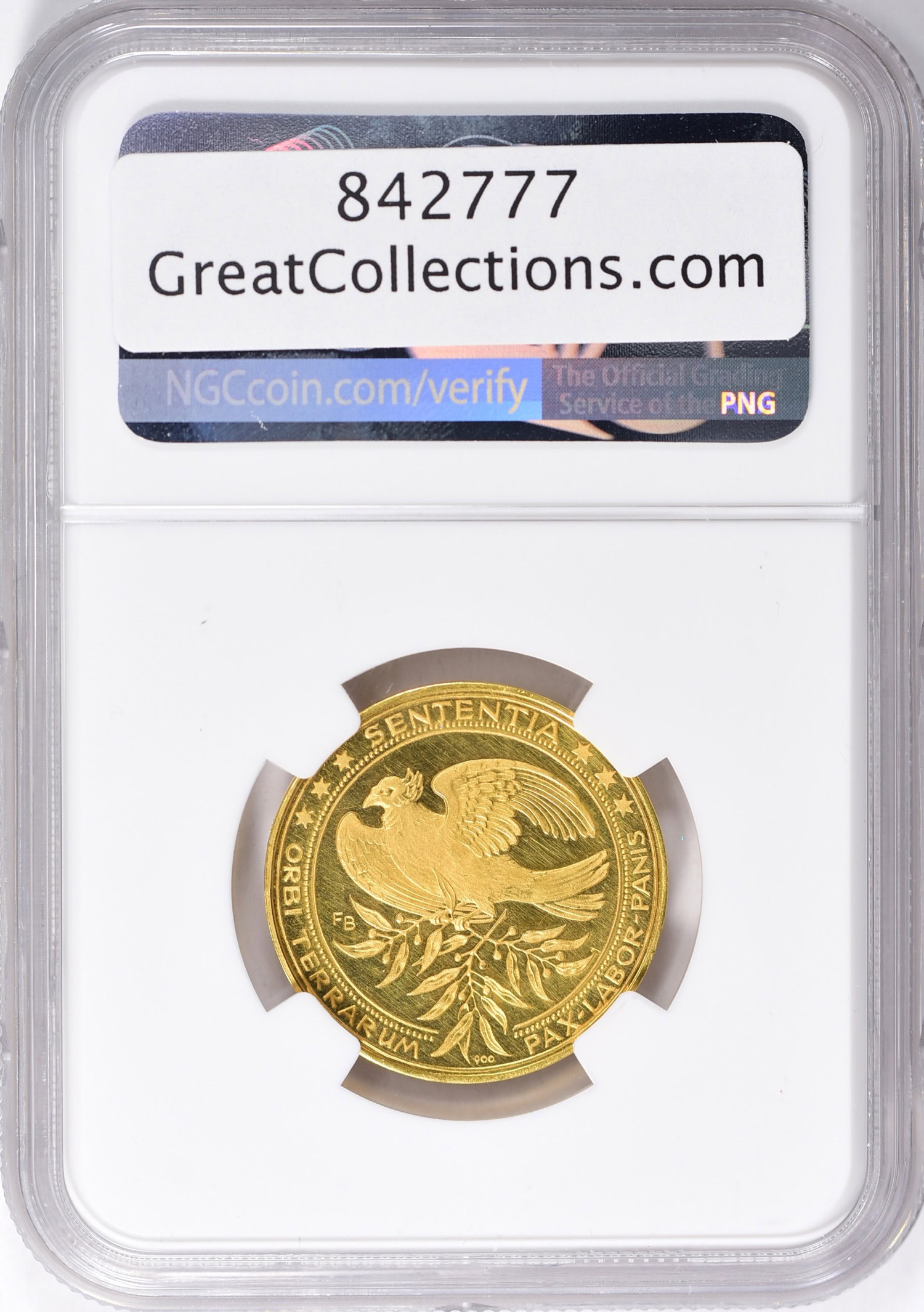 Germany 1963 Gold Konrad Adenauer and JFK Medal NGC MS-64 (AGW