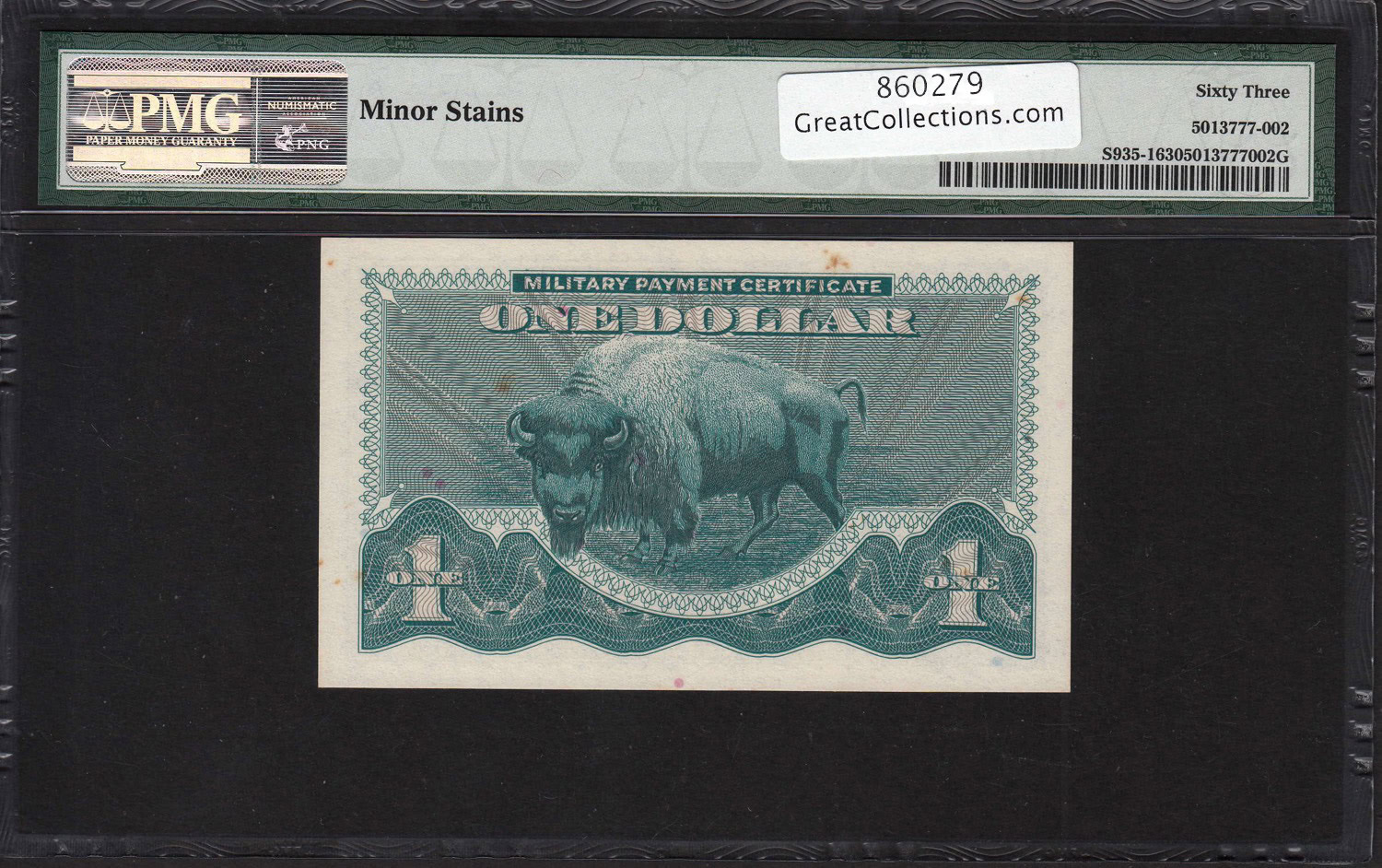 Series 692 $1 Military Payment Certificate First Printing PMG