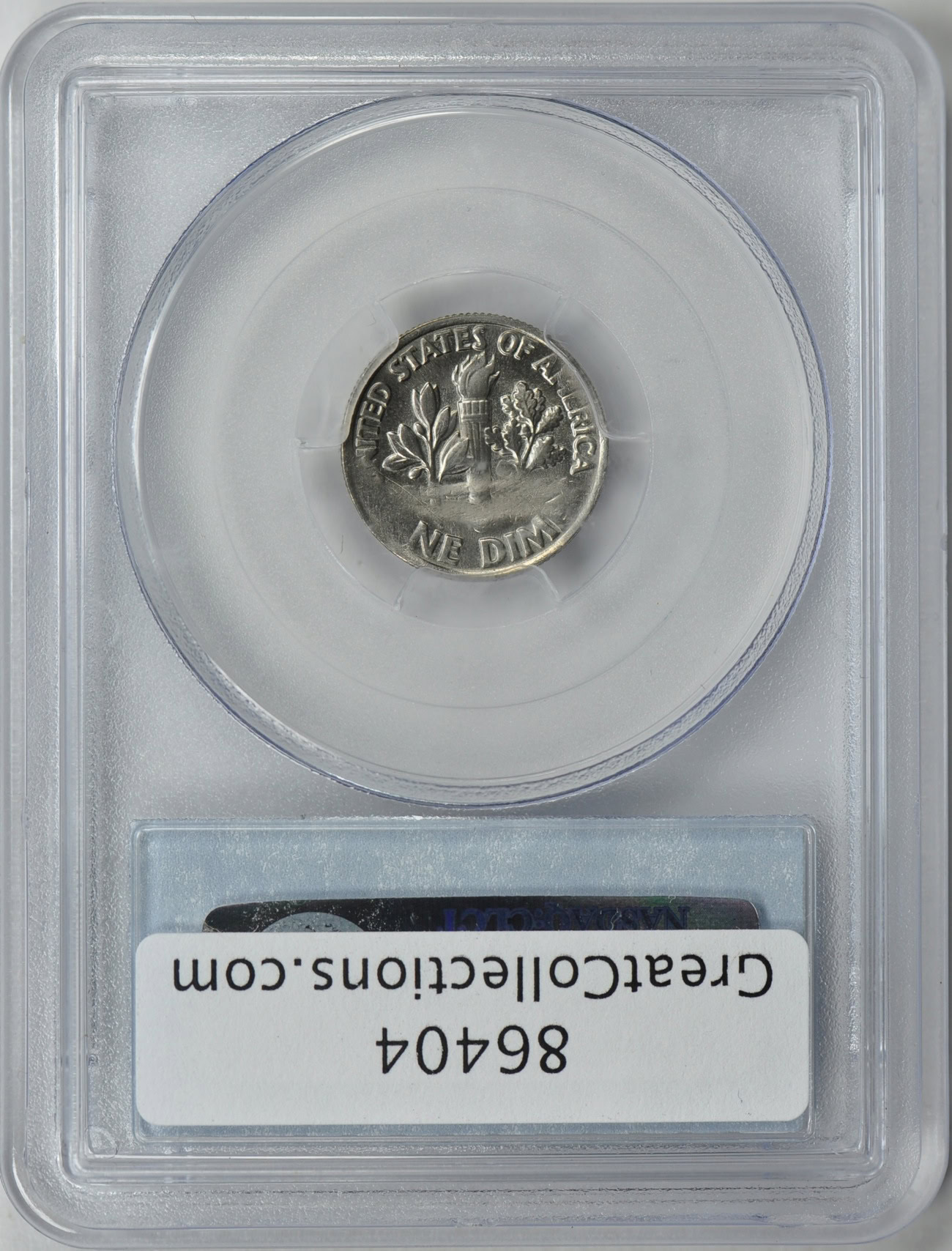 Mint Error 1981-P Roosevelt Dime Obverse Clad Layer Missing