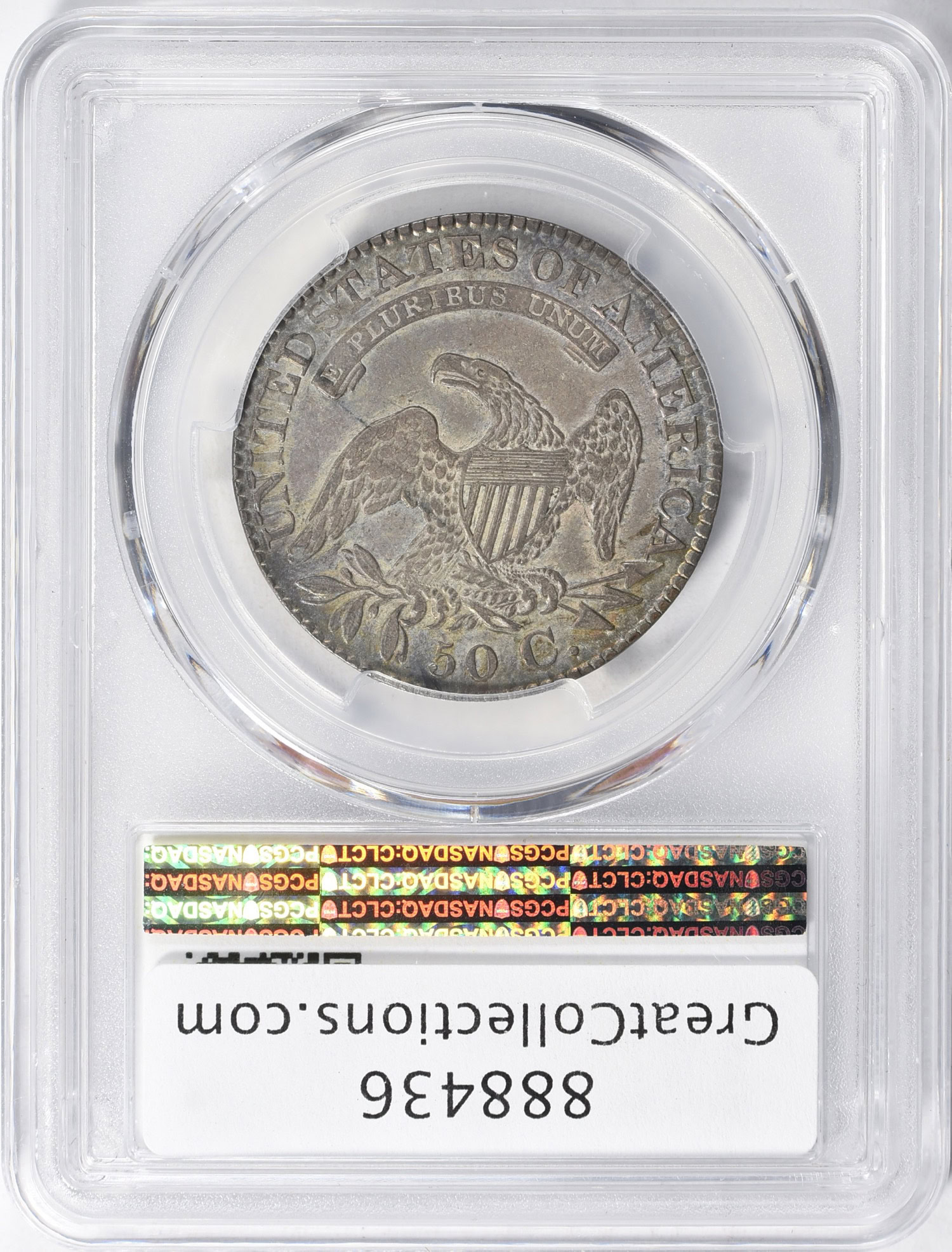 1828 Capped Bust Half Dollar Curl Base, No Knob 2 Overton 102 PCGS