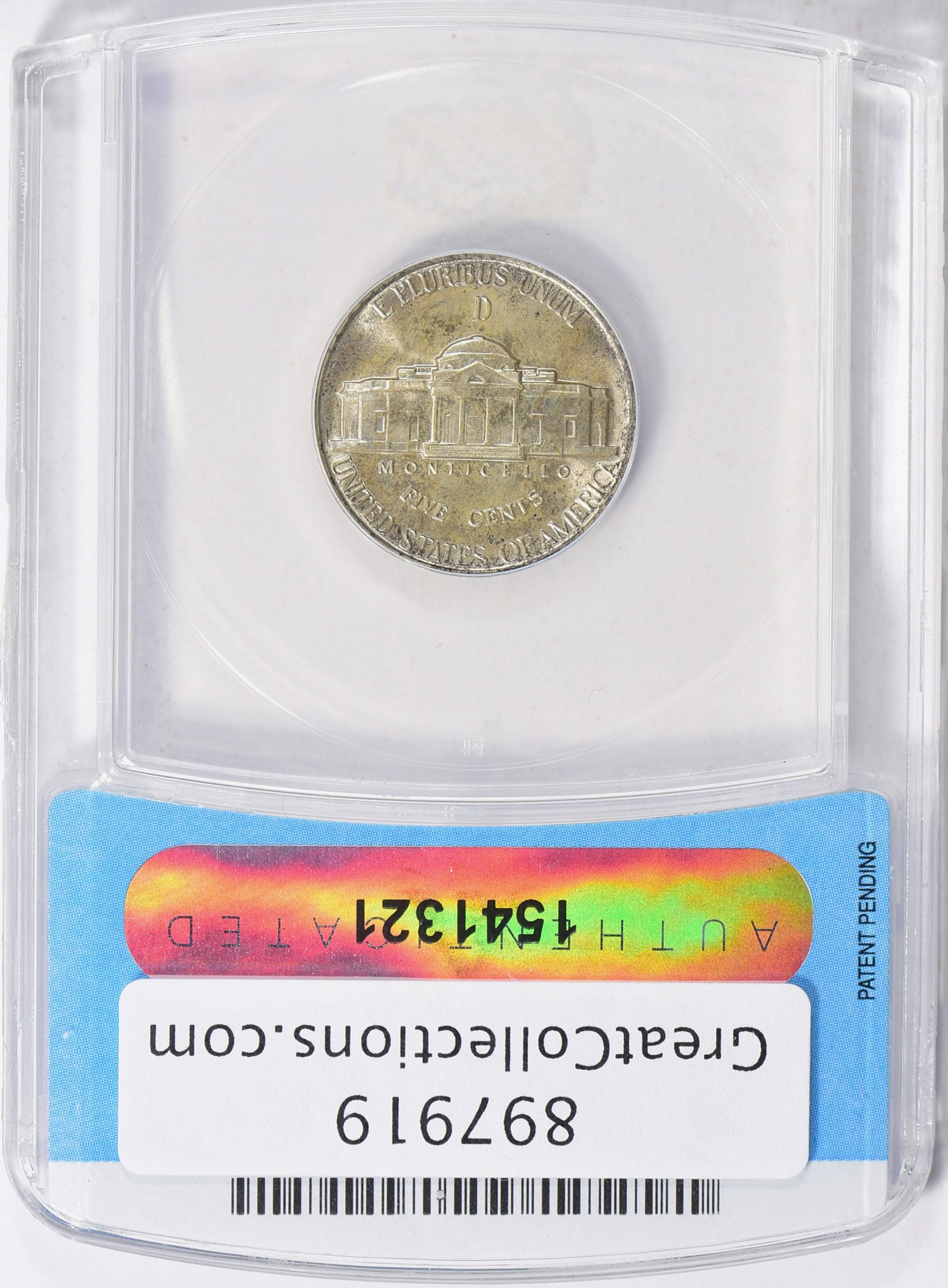 1943-D Jefferson Nickel ANACS MS-66 5 Steps (Item 897919 ...