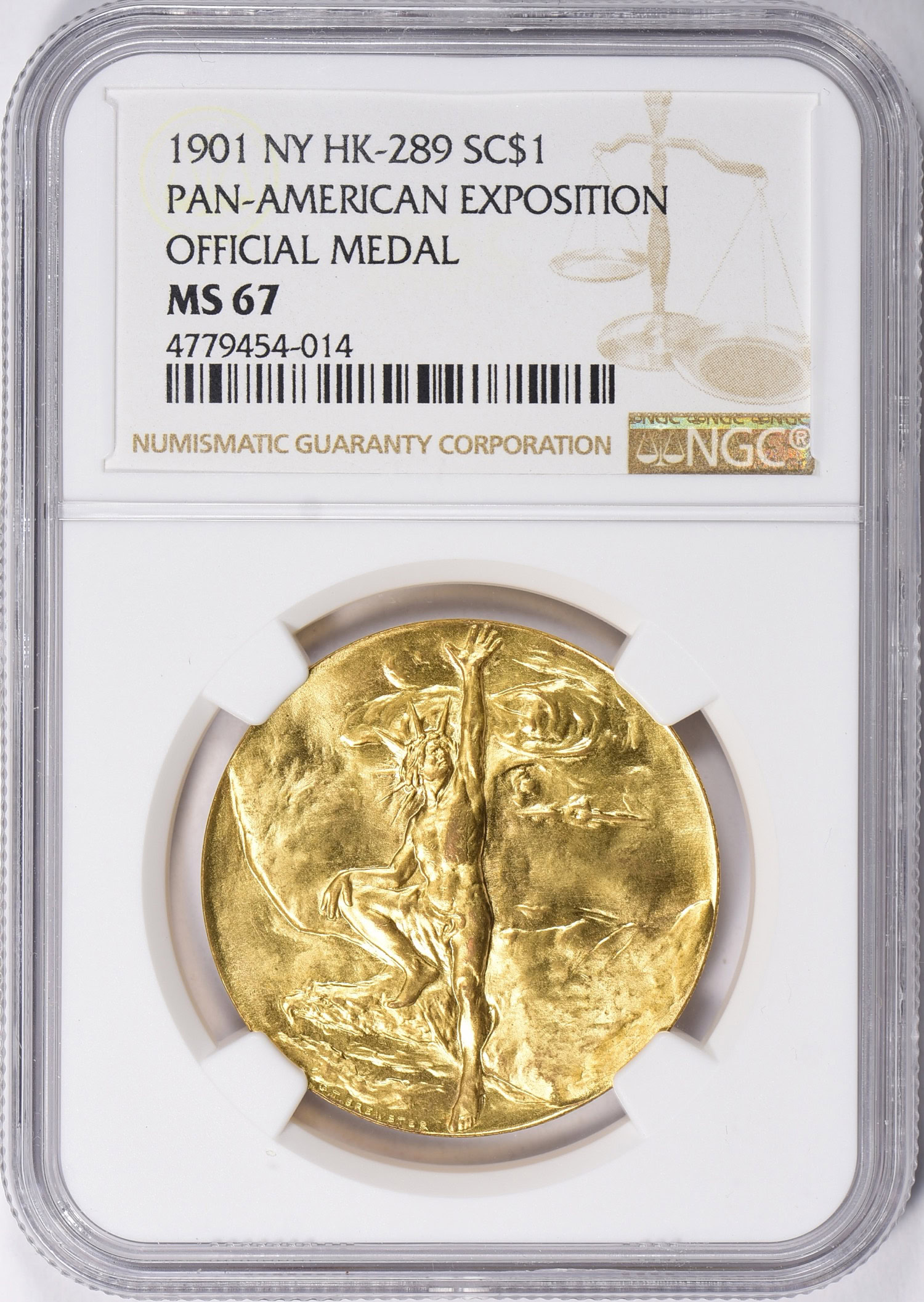 1901 New York Pan-American Exposition Official Medal So-Called