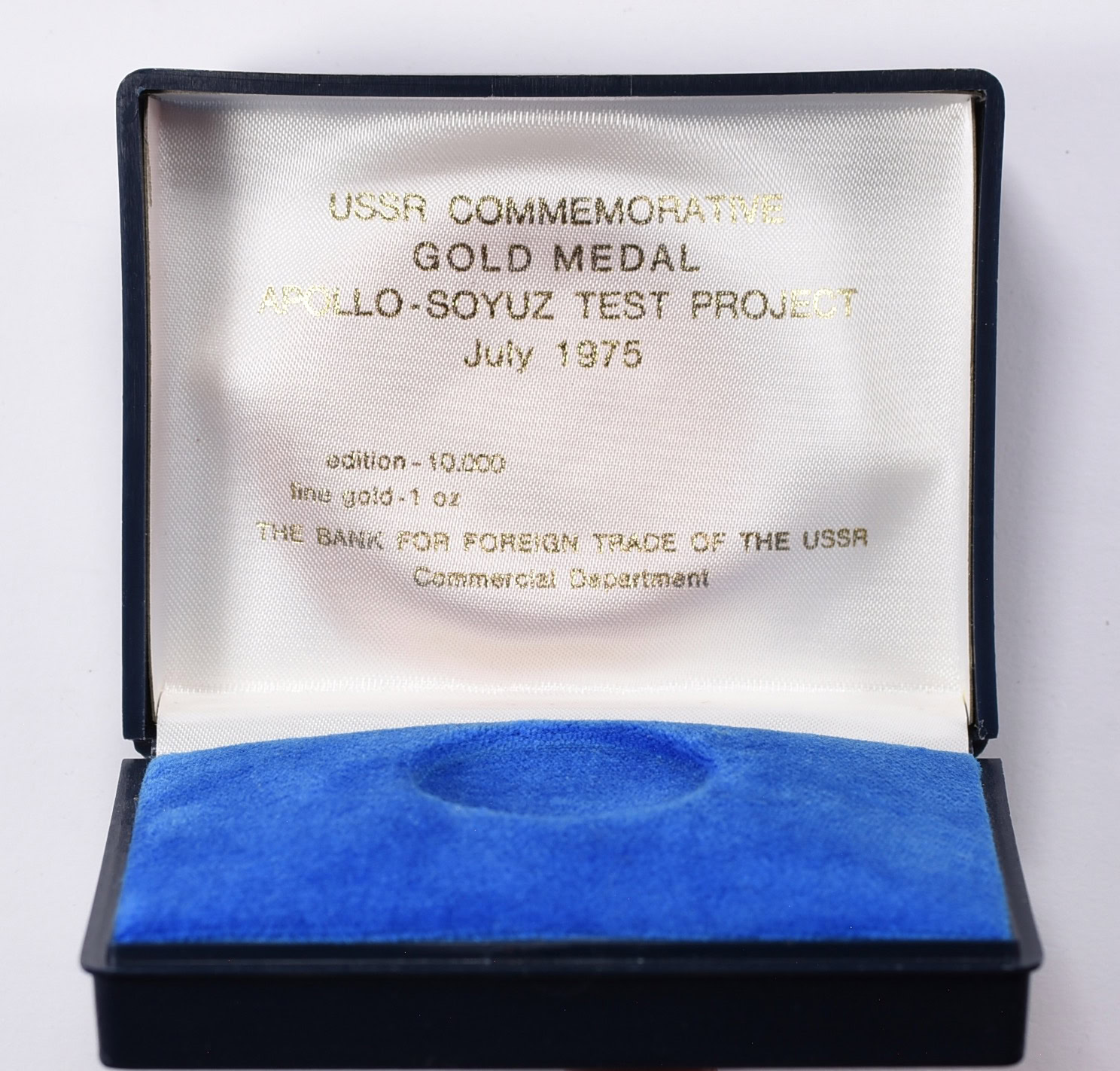 Russia - USSR 1975 Gold Medal Apollo-Soyuz Test Project