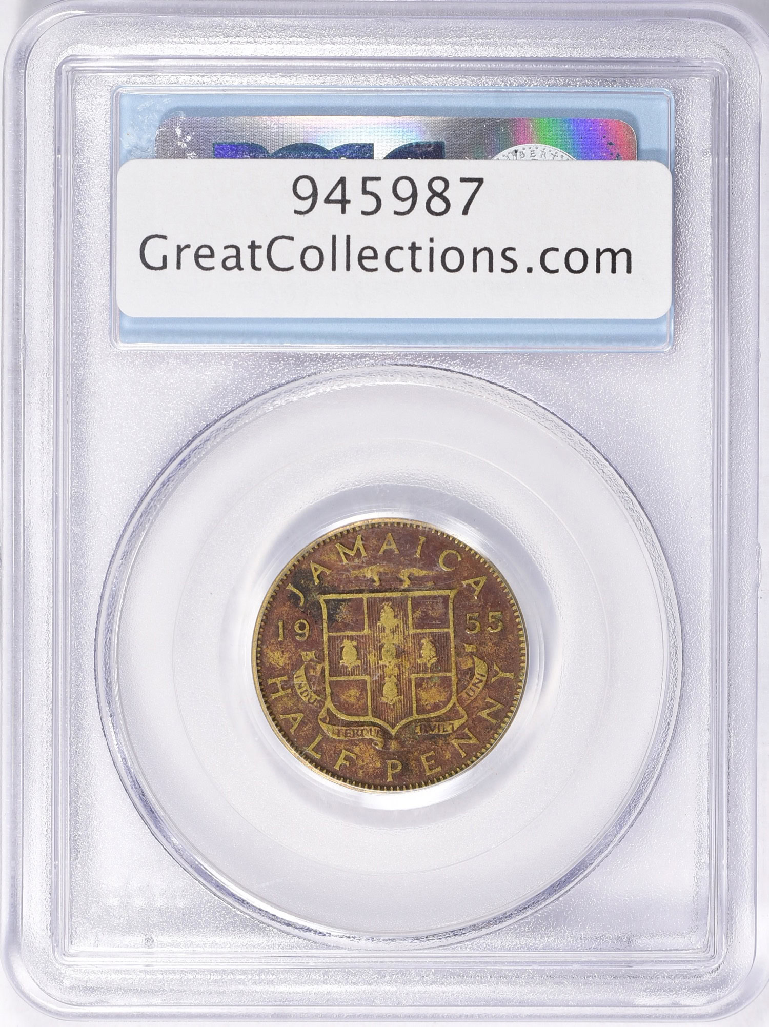 Jamaica 1955 Half Penny WTC World Trade Center Ground Zero