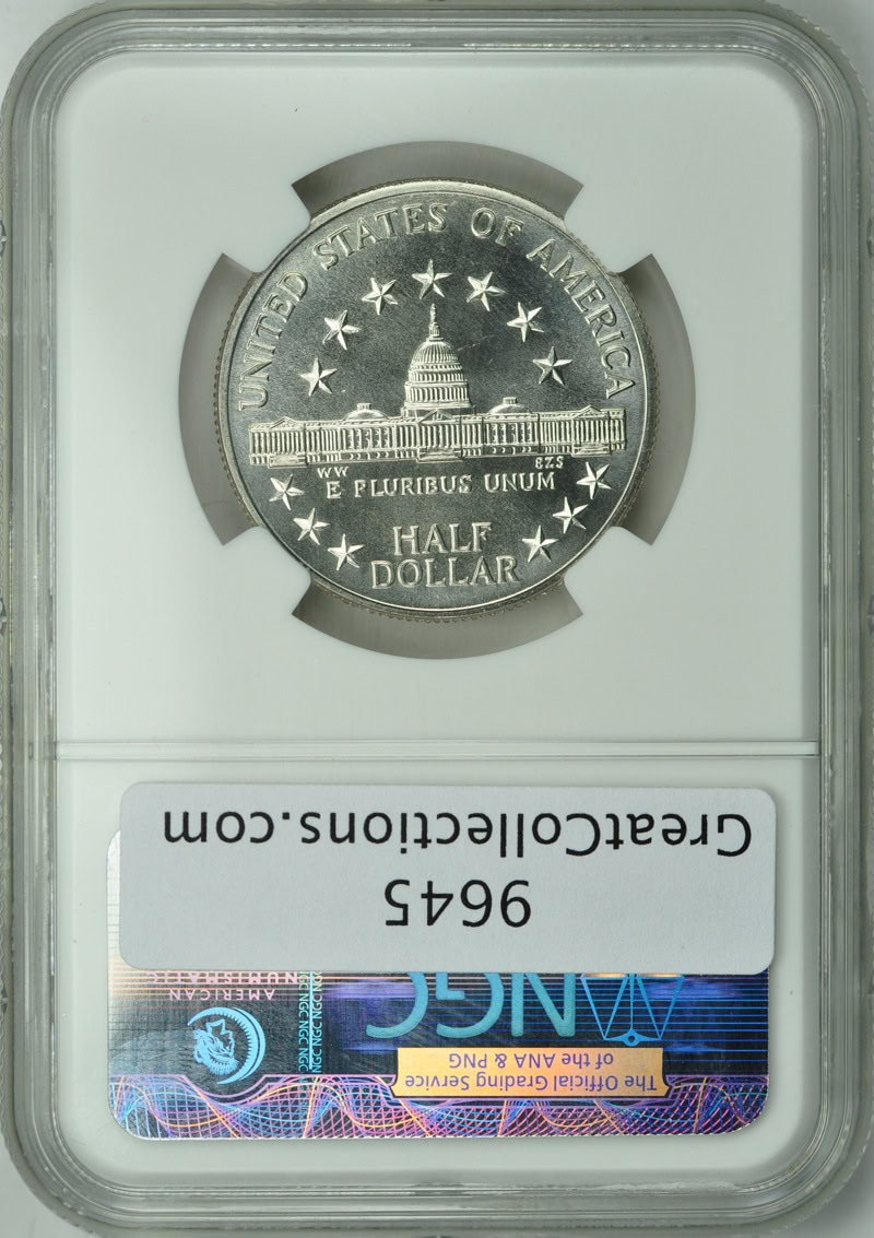 1989-D Congress Bicentennial Clad Half Dollar NGC MS-70 - Pop 6