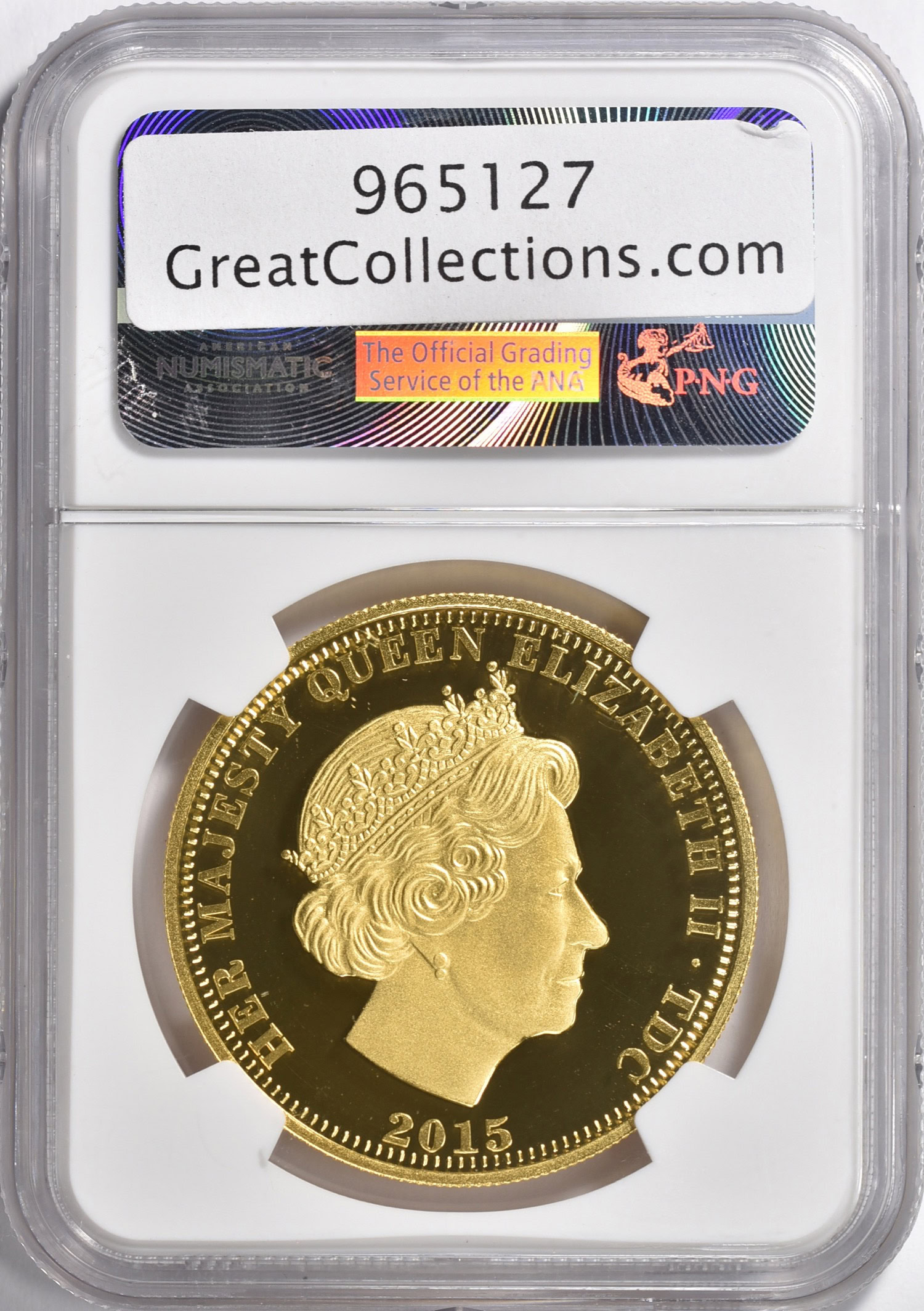 Tristan da Cunha 2015 Gold 100 Pounds Three Graces NGC Proof-70 UC