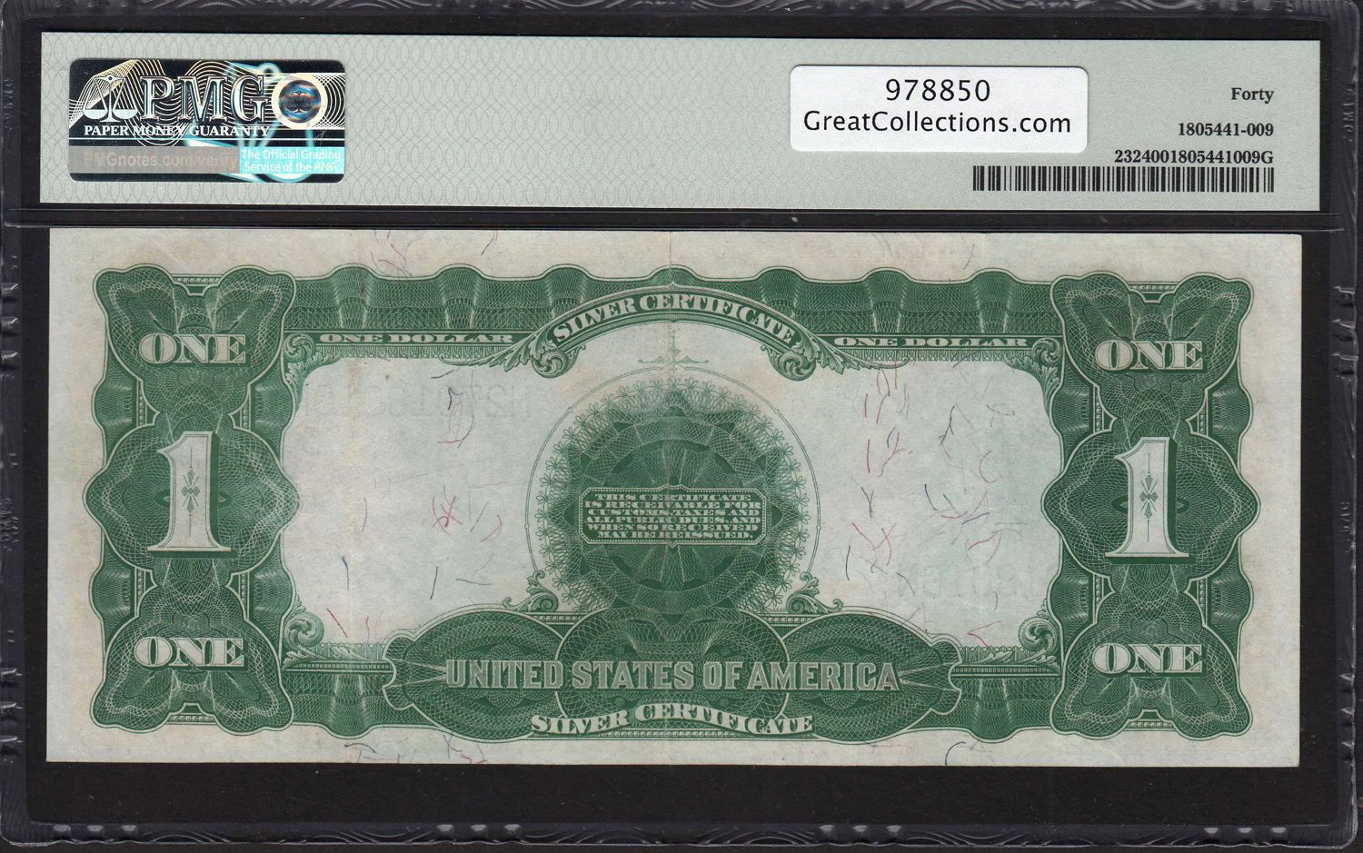 Fr. 232 1899 $1 Silver Certificate Note Parker / Burke PMG