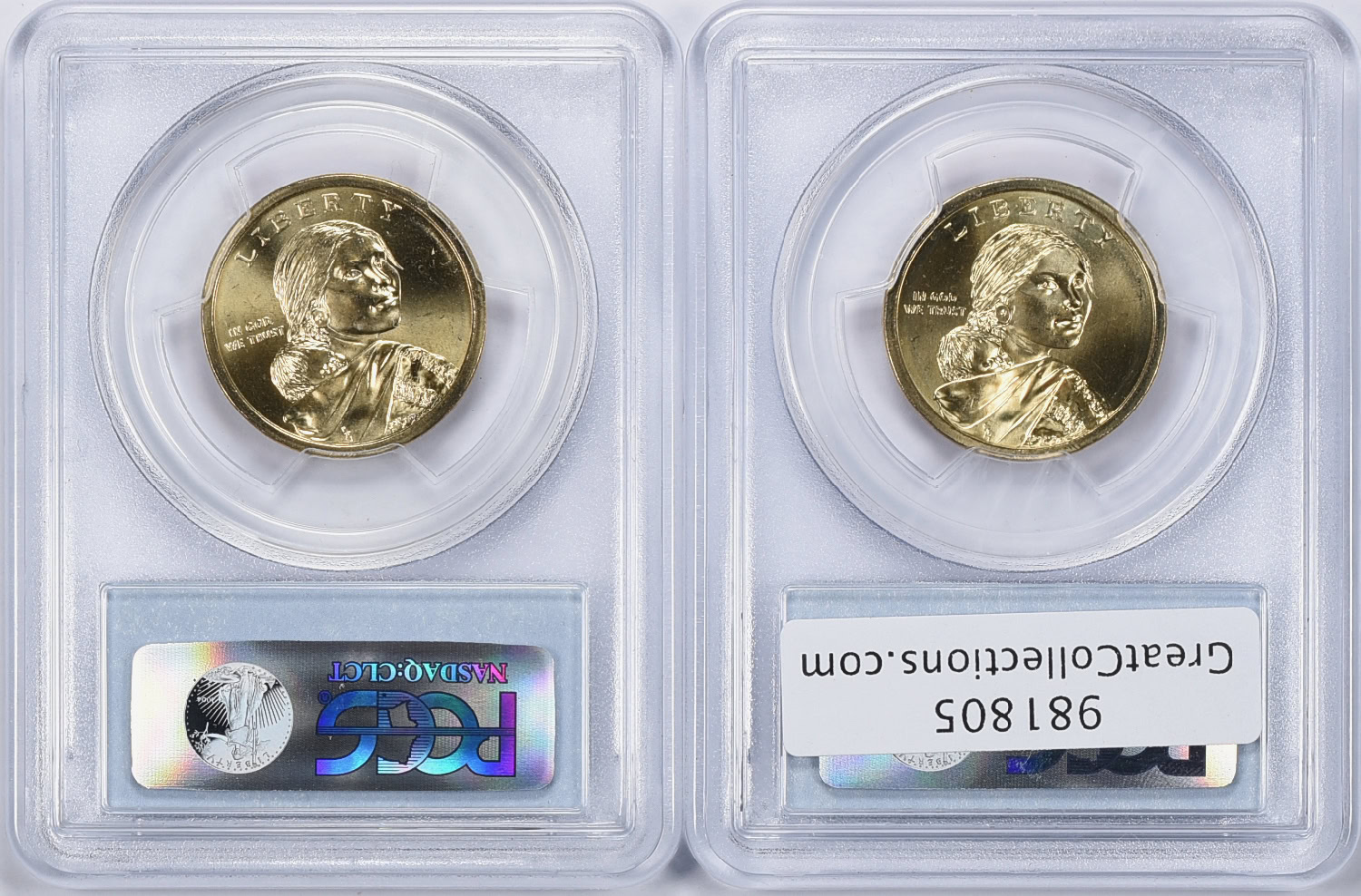 Mint Error 2011-P Sacagawea Dollar Wampanoag Treaty, Weak Edge