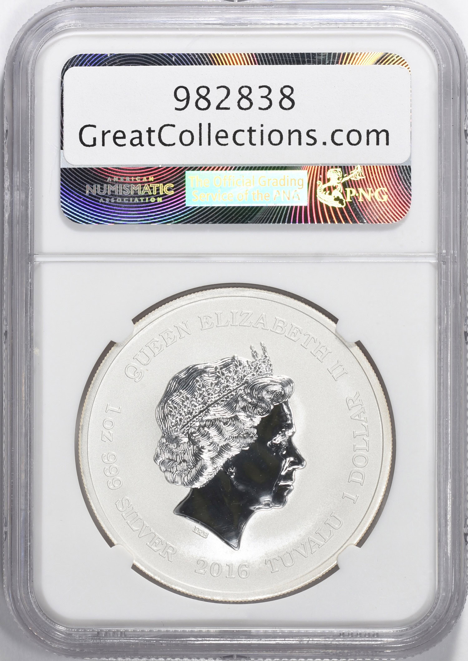 Tuvalu 2016-P Silver Dollar Star Trek 50th Anniversary USS