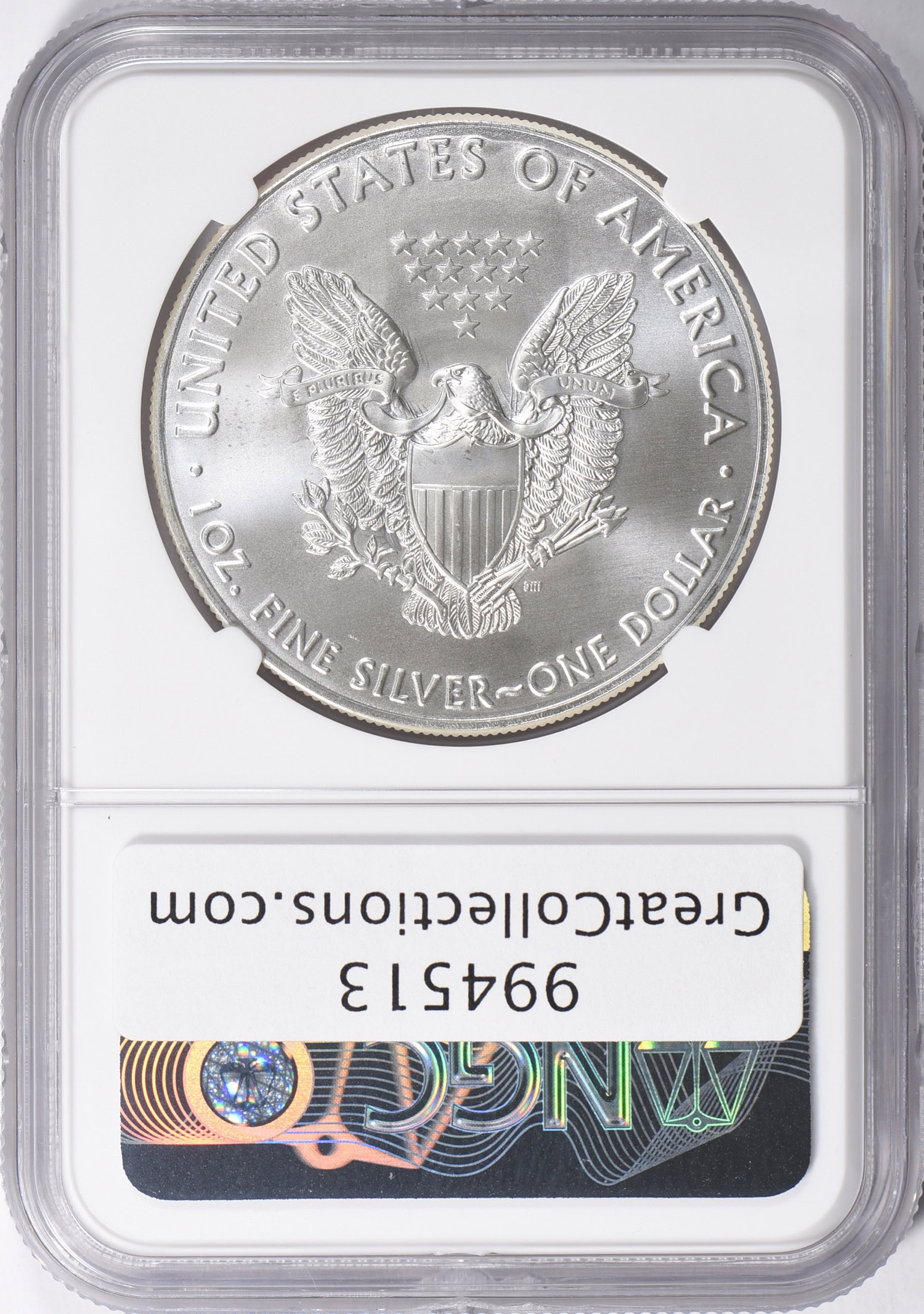 Mint Error 2016 $1 American Silver Eagle Clashed Dies NGC MS-69