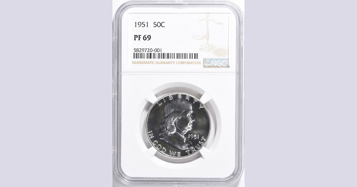 NGC-certified Franklin Half Dollars Highlight GreatCollections