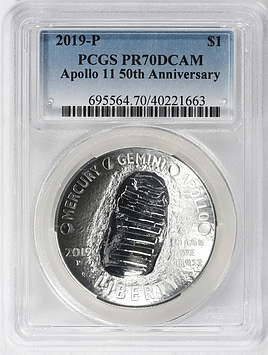 希少！シルバー イーグル2019-P PR69DCAM アポロ11 50th GreatCollections - Coin Auction Archive > U.S. Coin Prices