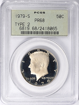 PCGS鑑定品 Kennedy Half Dollar Silver A2879 Kennedy Half Dollar, 1979-S Type 1 PR - PCGS Auction Prices
