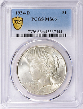 1934 D ピースダラーPCGS AU 1934-D $1 VAM 3, DDO, Medium D TOP 50 (Regular Strike) Peace