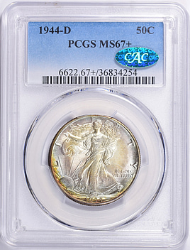 USA アメリカ 1944D NGC-AU58　50C ウォーキングリバティ 1944 D 50C MS | Coin Explorer | NGC