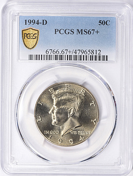 1994年アメリカ合衆国ハーフドル　銅 1994-D Kennedy Half Dollar MS60 | Littleton Coin Company