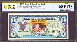 ✨超希少✨【美品】Disney Dollars 1993年版 $1, 5, 10 GreatCollections - Coin Auction Archive > U.S. Currency Prices