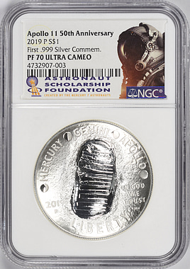 希少！シルバー イーグル2019-P PR69DCAM アポロ11 50th 希少！シルバー イーグル2019-P PR69DCAM アポロ11 50th 希少
