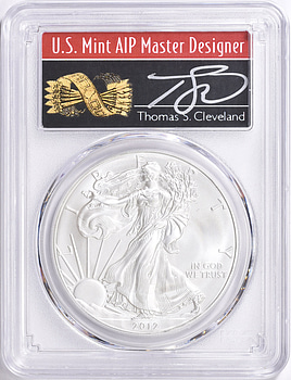 2012年 シルバーイーグル PCGS MS70 San Francisco Buy 2012-(S) PCGS MS-70 1 oz American Silver Eagle Coin Struck at