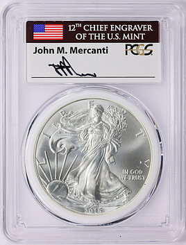 2023年 サモア イーグル 銀貨 John Mercanti. 2023 1 oz Samoa John Mercanti Eagle Silver Coin (BU)