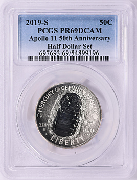 希少！シルバー イーグル2019-P PR69DCAM アポロ11 50th 2019 P Apollo 11 Commemorative.999 Silver $ NGC PF69 Ultra Cameo