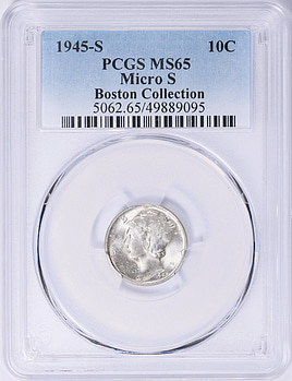 1945-S Micro S Mercury Dime - GreatCollections Knowledge Base