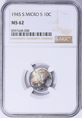 1945-S Micro S Mercury Dime - GreatCollections Knowledge Base