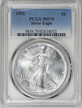 1992ウエスト・アメリカン・シルバー・イーグル 1ドル 1992 UNITED STATES USA American Eagle & Liberty PROOF SILVER