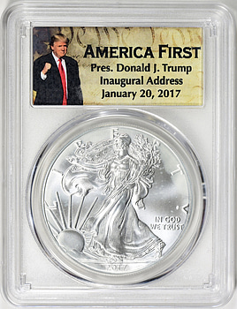 2017年 シルバーイーグル 　silver eagle 2017 Silver Eagle Brilliant Uncirculated | International Coins