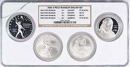 ベン・フランクリン2006年アメリカNGCMS70 1534256-034 2006-P Benjamin Franklin Tercentenary Founding Father Silver