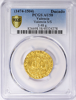 Spain - Valencia ND (1474-1504)-S S Gold Ducado (Excelente) Fr-82