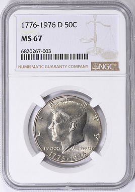 1776-1976-D Kennedy Half Dollar Clad NGC MS-67 (Item 1428044