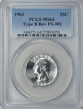 アメリカ 1963 ワシントン プルーフ 25 Cents 銀貨 PCGS アメリカ 1963