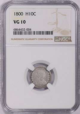 1800 Draped Bust Half Dime NGC VG-10 (Item 1595842