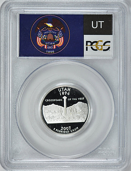 2007-S State Quarter Utah. Silver PCGS Proof-69 DCAM (Item 161413