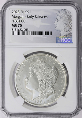 Fiji 2023 Silver Dollar 1881-CC Morgan Dollar Early Releases NGC