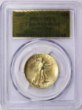 2009 MMIX Ultra High Relief $20 Gold PCGS MS-70 (Gold Foil Label