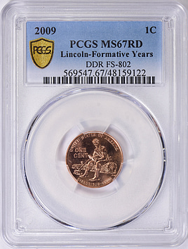 2009 Lincoln Cent Formative Years Doubled Die Reverse FS-802 PCGS