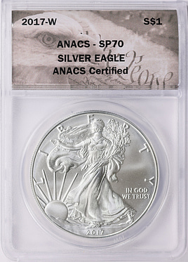 2017-W $1 Silver Eagle ANACS SP-70 (Item 1749310