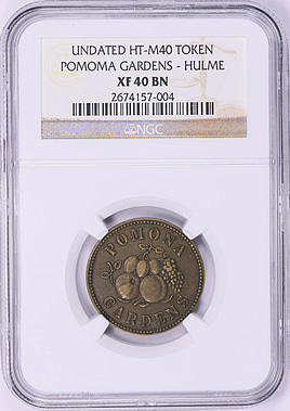 Great Britain - Hulme ND Pomoma Gardens Token HT-M40 NGC XF-40 BN